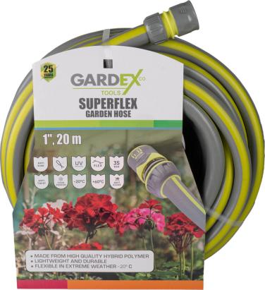 Furtun de gradina SUPERFLEX 1", 20m GX Gardex 404906 HardWork ToolsRange