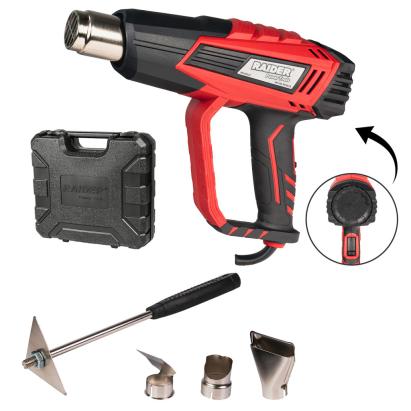 Pistol aer cald 2000W 2trepte t° regl. 5 acc. valiza RD-HG27 Raider Power Tools 074315 HardWork ToolsRange