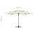Umbrelă de soare 4 niveluri, stâlp aluminiu, nisipiu 250x250 cm GartenMobel Dekor