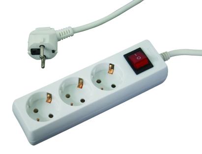 Prelungitor 3 prize 1.5mx1.5mm cu intrerupator Makalon 700751 HardWork ToolsRange