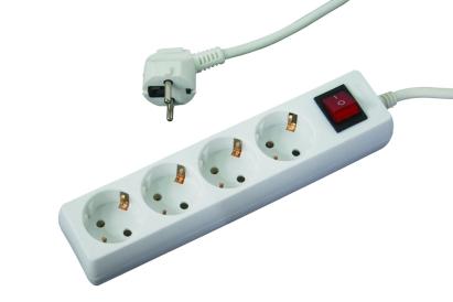 Prelungitor 4 prize 5.0mx1.5mm cu intrerupator Makalon 700759 HardWork ToolsRange