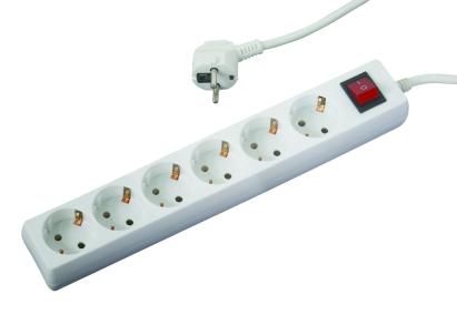 Prelungitor 6 prize 1.5mx1.5mm cu intrerupator Makalon 700765 HardWork ToolsRange