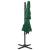 Umbrelă de soare 4 niveluri, stâlp aluminiu, verde, 250x250 cm GartenMobel Dekor