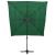 Umbrelă de soare 4 niveluri, stâlp aluminiu, verde, 250x250 cm GartenMobel Dekor