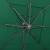 Umbrelă de soare 4 niveluri, stâlp aluminiu, verde, 250x250 cm GartenMobel Dekor