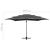 Umbrelă de soare 4 niveluri, stâlp aluminiu antracit 250x250 cm GartenMobel Dekor