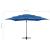 Umbrelă cu 4 niveluri, stâlp aluminiu, albastru azur 250x250 cm GartenMobel Dekor