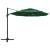 Umbrelă de soare 4 niveluri, stâlp din aluminiu, verde, 3x3 m GartenMobel Dekor