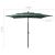 Umbrelă de soare 3 niveluri, stâlp aluminiu, verde, 2,5x2,5 m GartenMobel Dekor