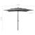 Umbrelă de soare 3 niveluri, stâlp aluminiu, antracit 2,5x2,5 m GartenMobel Dekor