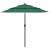 Umbrelă de grădină cu 3 niveluri, stâlp aluminiu, verde, 2,5 m GartenMobel Dekor