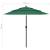 Umbrelă de grădină cu 3 niveluri, stâlp aluminiu, verde, 2,5 m GartenMobel Dekor