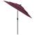 Umbrelă grădină 3 niveluri, stâlp aluminiu, roșu bordo, 2,5 m GartenMobel Dekor