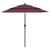 Umbrelă grădină 3 niveluri, stâlp aluminiu, roșu bordo, 2,5 m GartenMobel Dekor