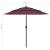 Umbrelă grădină 3 niveluri, stâlp aluminiu, roșu bordo, 2,5 m GartenMobel Dekor