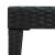 Masă laterală negru 50x50x38 cm poliratan sticlă securizată GartenMobel Dekor