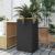Jardinieră, negru, 40x40x80 cm, poliratan GartenMobel Dekor
