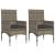Set mobilier de grădină cu perne, 4 piese, gri, poliratan GartenMobel Dekor