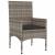 Set mobilier de grădină cu perne, 6 piese, gri, poliratan GartenMobel Dekor