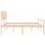 Cadru de pat senior cu tăblie, 200x200 cm, lemn masiv GartenMobel Dekor