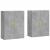Dulap cu montaj pe perete, 2 buc, gri beton, 69,5x34x90 cm GartenMobel Dekor