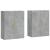 Dulap cu montaj pe perete, 2 buc, gri beton, 69,5x34x90 cm GartenMobel Dekor