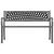 Bancă de grădină din oțel, negru, 120 cm GartenMobel Dekor