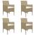 Set mobilier de grădină, 7 piese, bej GartenMobel Dekor