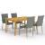 Set mobilier pentru grădină, 5 piese, gri GartenMobel Dekor