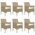 Set mobilier de grădină, 7 piese, bej GartenMobel Dekor