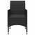 Set mobilier de grădină, 9 piese, negru GartenMobel Dekor