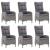 Set mobilier pentru grădină, 7 piese, gri GartenMobel Dekor