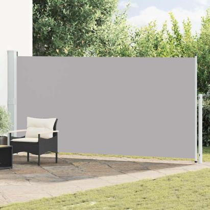 Copertină laterală retractabilă de terasă, gri, 180x500 cm GartenMobel Dekor