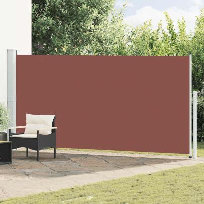 Copertină laterală retractabilă de terasă, maro, 180x500 cm GartenMobel Dekor