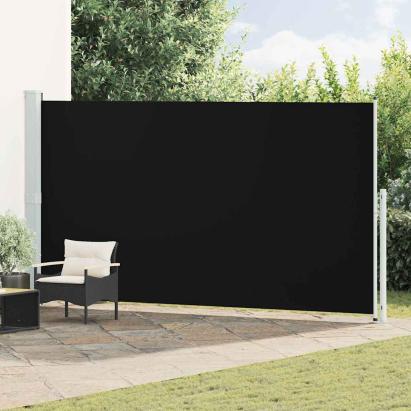 Copertină laterală retractabilă de terasă, negru, 200 x 500 cm GartenMobel Dekor