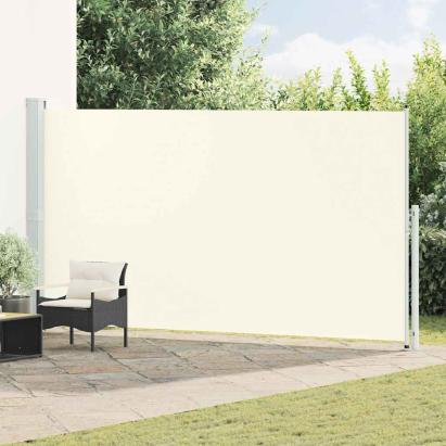 Copertină laterală retractabilă de terasă, crem, 200 x 500 cm GartenMobel Dekor