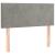Pat continental cu saltea & LED, gri deschis, 80x200 cm catifea GartenMobel Dekor