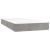 Pat continental cu saltea & LED, gri deschis, 80x200 cm catifea GartenMobel Dekor
