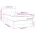 Pat continental cu saltea & LED, roz, 80x200 cm, catifea GartenMobel Dekor