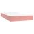 Pat continental cu saltea & LED, roz, 80x200 cm, catifea GartenMobel Dekor