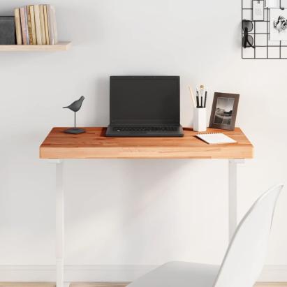 Blat de masă, 80x40x4 cm, dreptunghiular, lemn masiv de fag GartenMobel Dekor