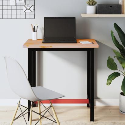 Banc de lucru 80x55x81,5 cm, lemn masiv de fag și metal GartenMobel Dekor