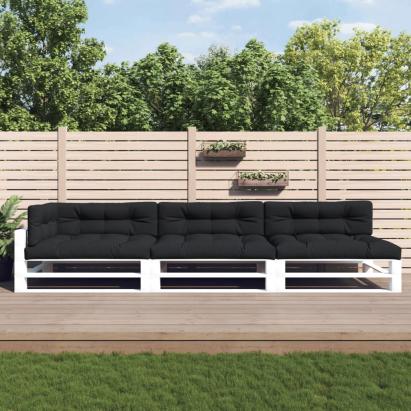 Perne de paleți, 7 buc., negru, material textil GartenMobel Dekor