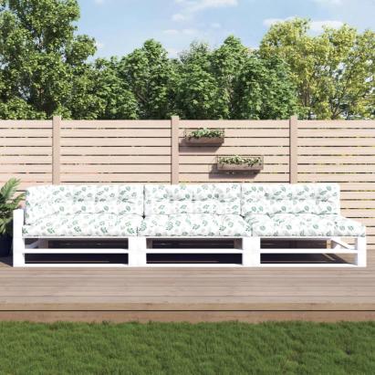 Perne de paleți, 7 buc., model cu frunze, material textil GartenMobel Dekor