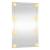 Oglindă de perete cu lumini LED 40x60 cm sticlă dreptunghiular GartenMobel Dekor