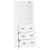 Dulap înalt, alb, 69,5x34x180 cm, lemn compozit GartenMobel Dekor
