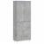 Dulap înalt, gri beton, 69,5x34x180, lemn compozit GartenMobel Dekor