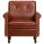 Fotoliu, maro, piele naturală GartenMobel Dekor