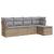 Set canapele de grădină cu perne, 5 piese, bej, poliratan GartenMobel Dekor