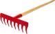 Mini greblă de grădină Strend Pro Herrison, 8 dinți, coadă lemn 90 cm